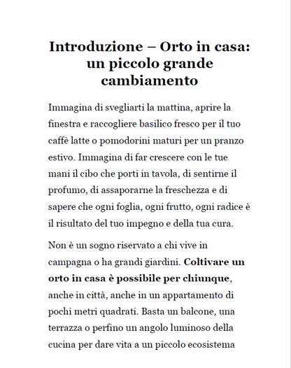 Orto in Casa – La Guida Completa per Coltivare Verdure, Erbe e Frutta a Km 0
