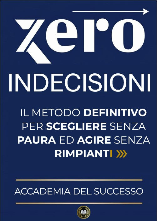 Zero Indecisioni -  Il metodo definitivo per scegliere senza paura e agire senza rimpianti